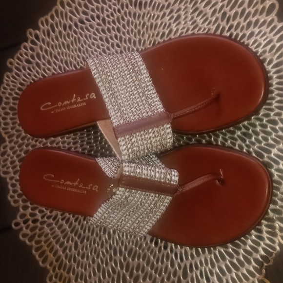 Contesa by Italian Shoemakers brown wedges - Picture 4 of 6